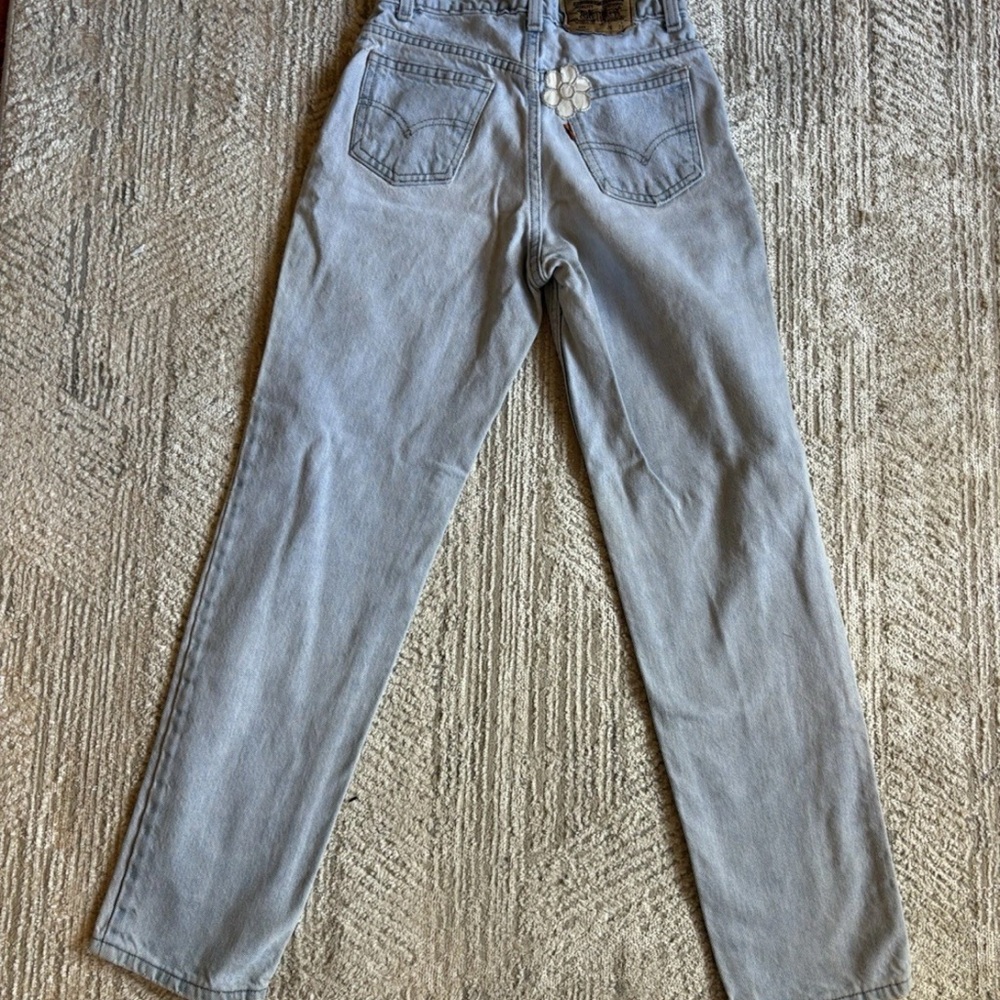 Vintage Levi’s 512 Student Fit Jeans 26x28 Made in USA Light Wash 100% Cotton - Picture 6 of 11